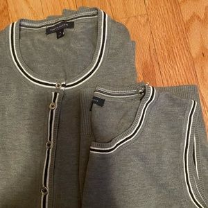 Tommy Hilfiger Cardigan and Sweater Tank Set